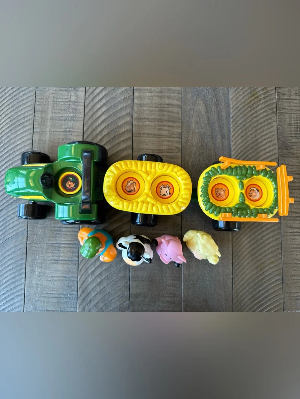TOMY John Deere Animal Hayride Toy Tractor
